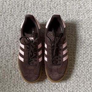 Adidas Chocolate and Blush Sneakers